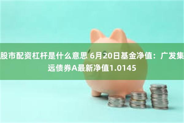股市配资杠杆是什么意思 6月20日基金净值：广发集远债券A最新净值1.0145