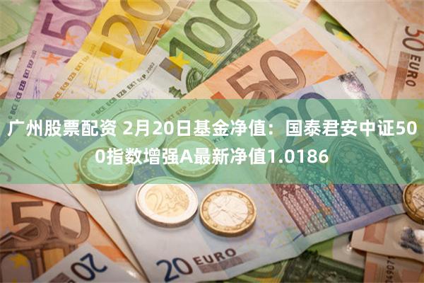 广州股票配资 2月20日基金净值：国泰君安中证500指数增强A最新净值1.0186