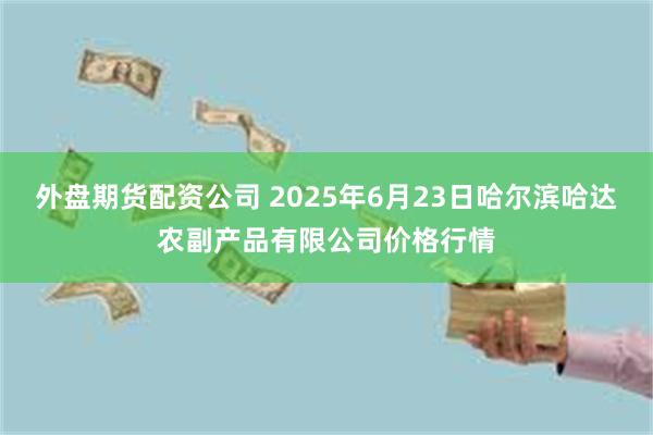 外盘期货配资公司 2025年6月23日哈尔滨哈达农副产品有限公司价格行情