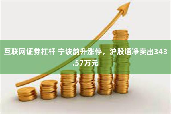 互联网证劵杠杆 宁波韵升涨停，沪股通净卖出343.57万元