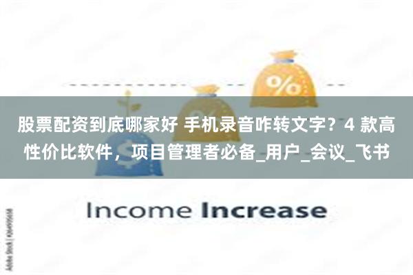 股票配资到底哪家好 手机录音咋转文字？4 款高性价比软件，项目管理者必备_用户_会议_飞书