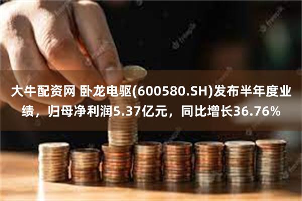 大牛配资网 卧龙电驱(600580.SH)发布半年度业绩，归母净利润5.37亿元，同比增长36.76%
